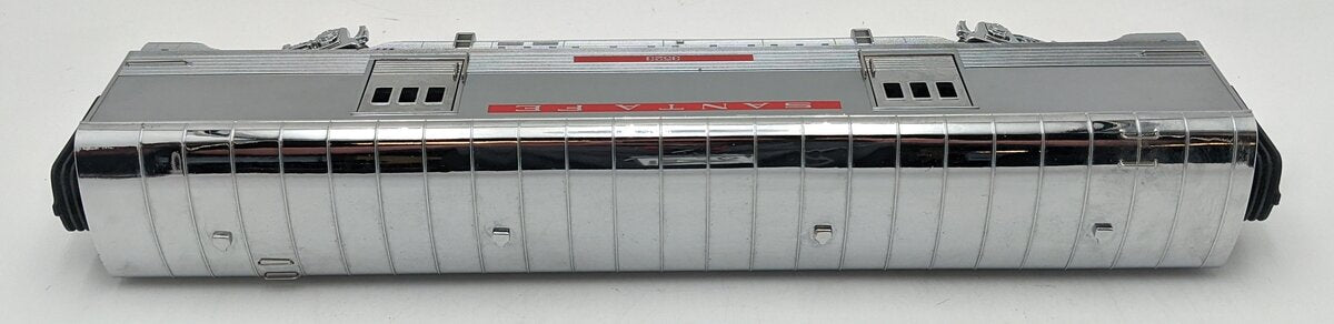 MTH O Scale Chrome Santa Fe Passenger Baggage Car #3523 EX