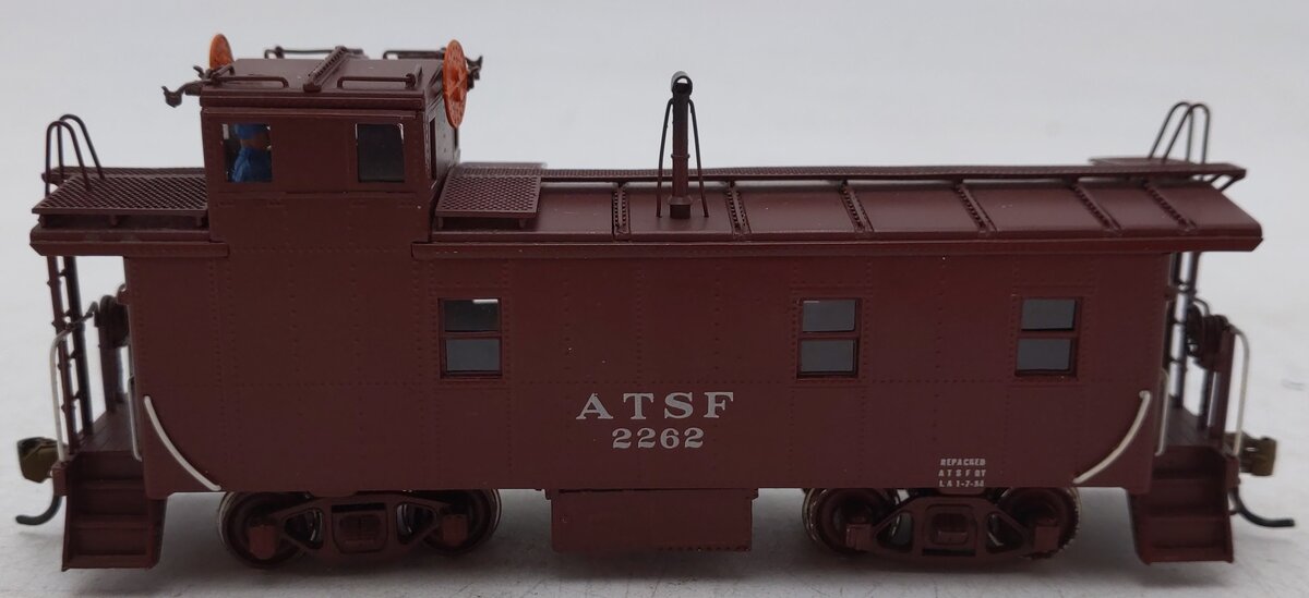 Oriental Limited HO Scale BRASS AT&SF Round Roof Caboose #2262 - Painted EX/Box