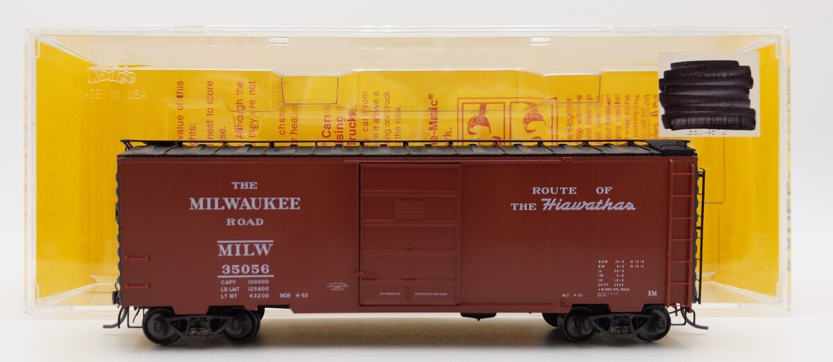 Kadee 4812 HO Scale Milwaukee Road 40' PS-1 Boxcar #35056 EX/Box