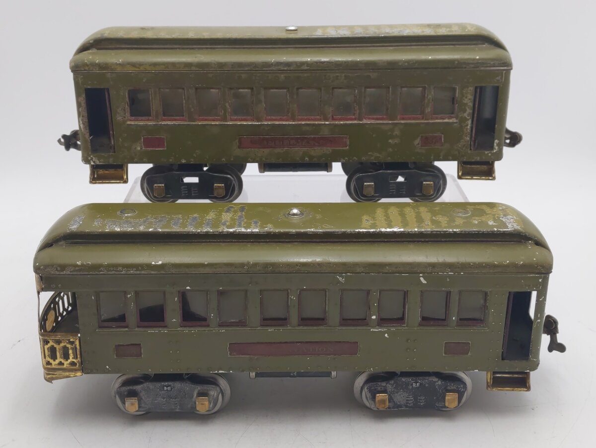 Lionel Vintage Standard Gauge Passenger Cars: 337, 338 [2]