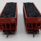 Bluford Shops 14452 N Scale ATSF 14-Panel Rib Side 3-Bay Hopper Car 2 Pack EX/Box