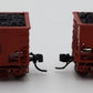 Bluford Shops 14452 N Scale ATSF 14-Panel Rib Side 3-Bay Hopper Car 2 Pack EX/Box