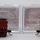 Bluford Shops 14452 N Scale ATSF 14-Panel Rib Side 3-Bay Hopper Car 2 Pack EX/Box