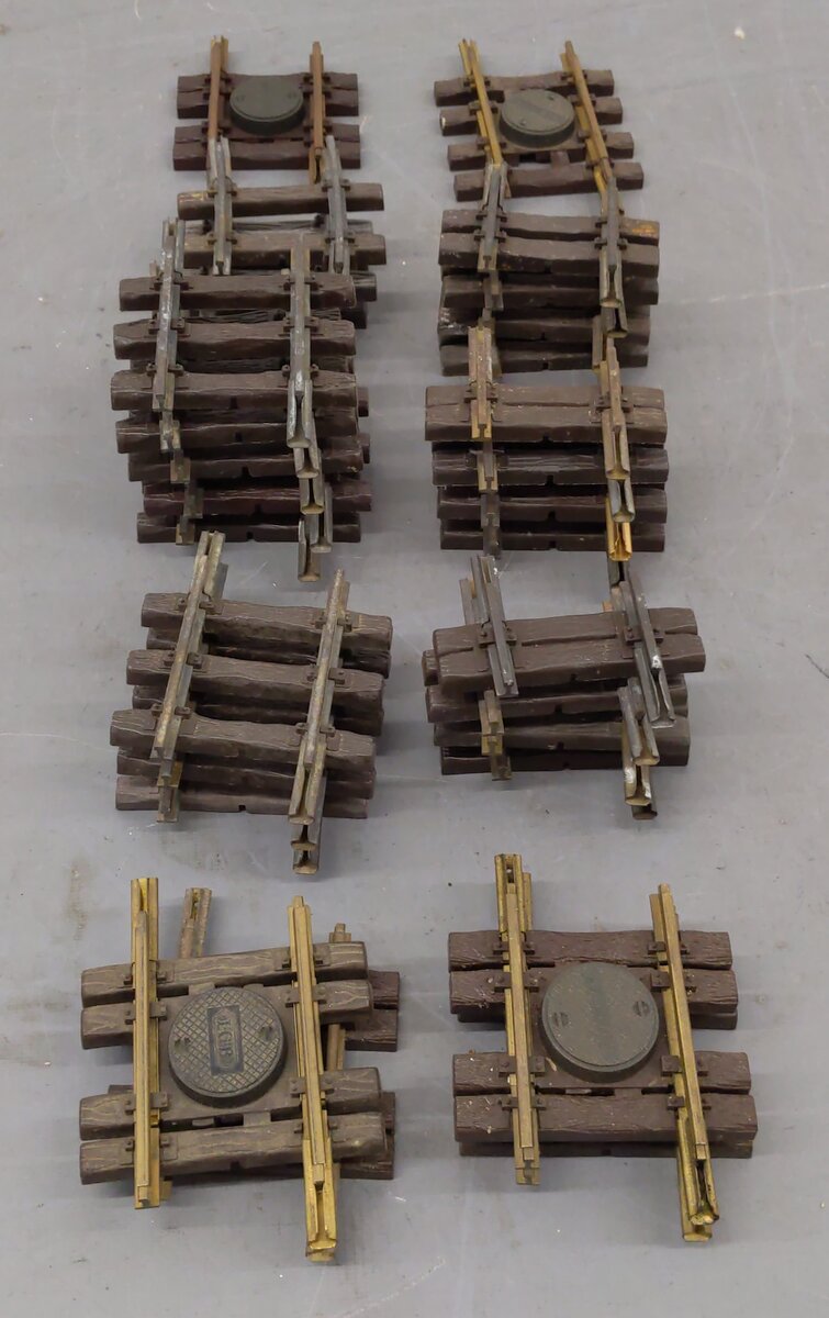 Assorted LGB G Scale Straight 3 to 6 Inch Track Sections [30] VG