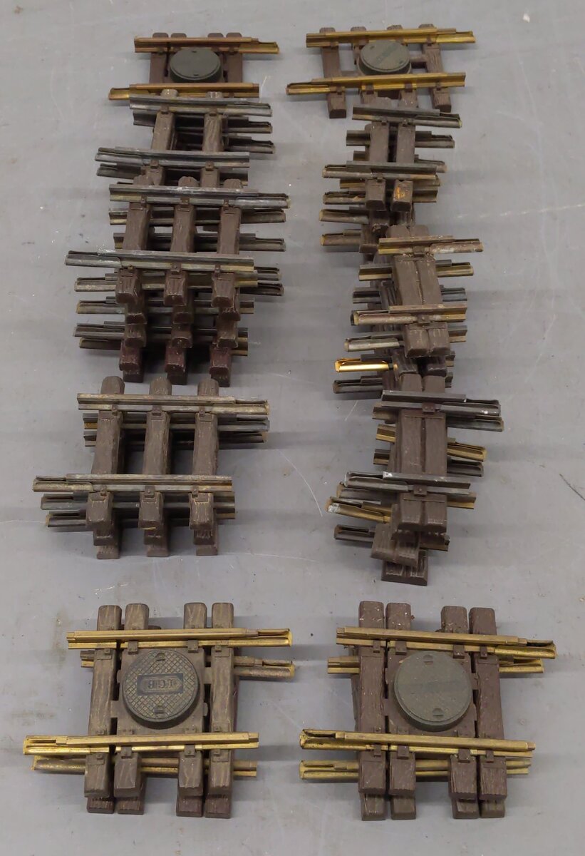 Assorted LGB G Scale Straight 3 to 6 Inch Track Sections [30] VG