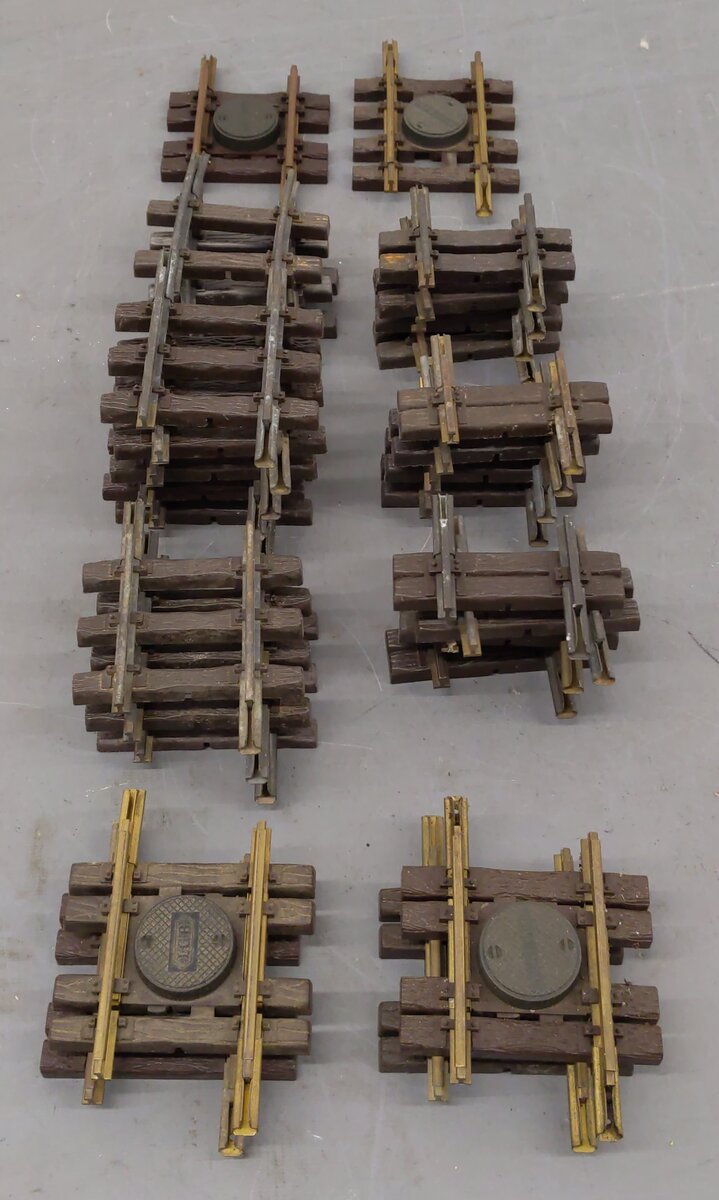 Assorted LGB G Scale Straight 3 to 6 Inch Track Sections [30] VG