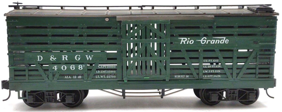 LGB 4068 G Scale Denver & Rio Grande Western Stock Car #4068 EX