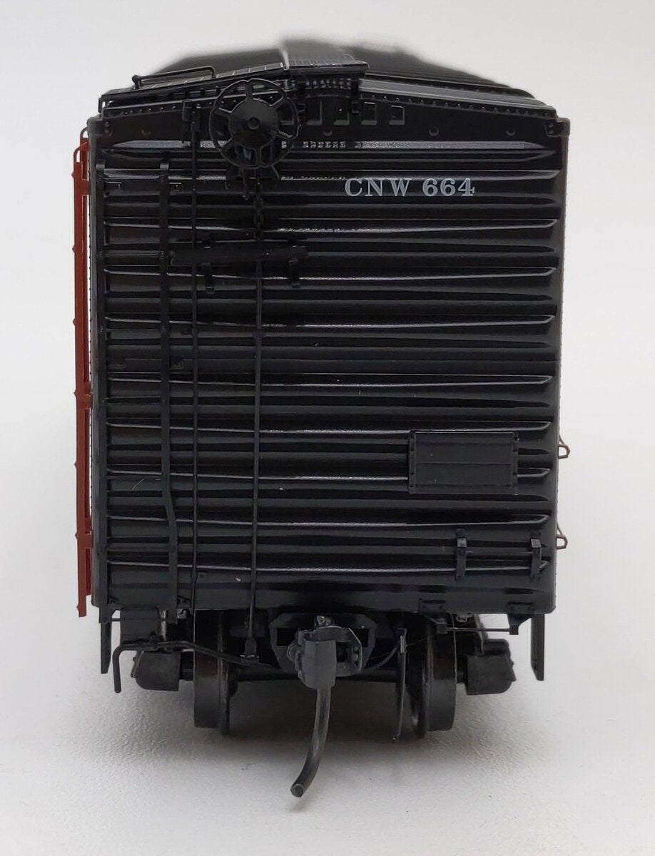 Kadee 4505 HO CNW 40' PS-1 Boxcar w/ #2100 Scale Coupler #664 EX/Box
