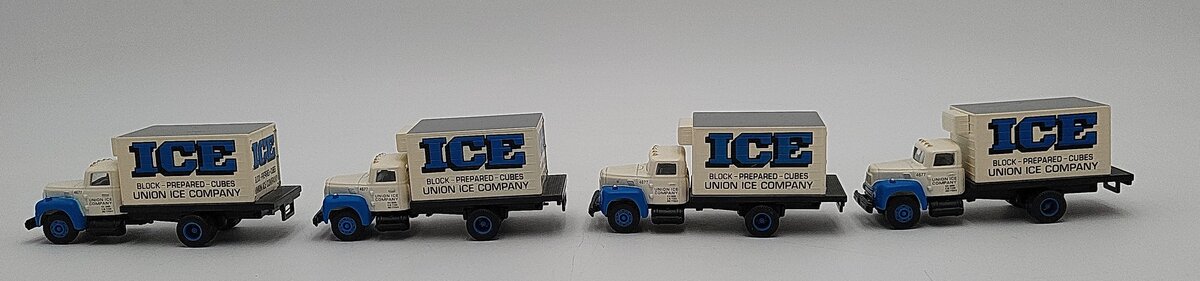 Classic Metal Works 30172 HO Mini Metals Union Ice R-190 Refrigerator Trucks [4] EX