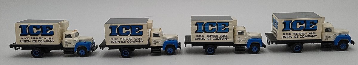 Classic Metal Works 30172 HO Mini Metals Union Ice R-190 Refrigerator Trucks [4] EX