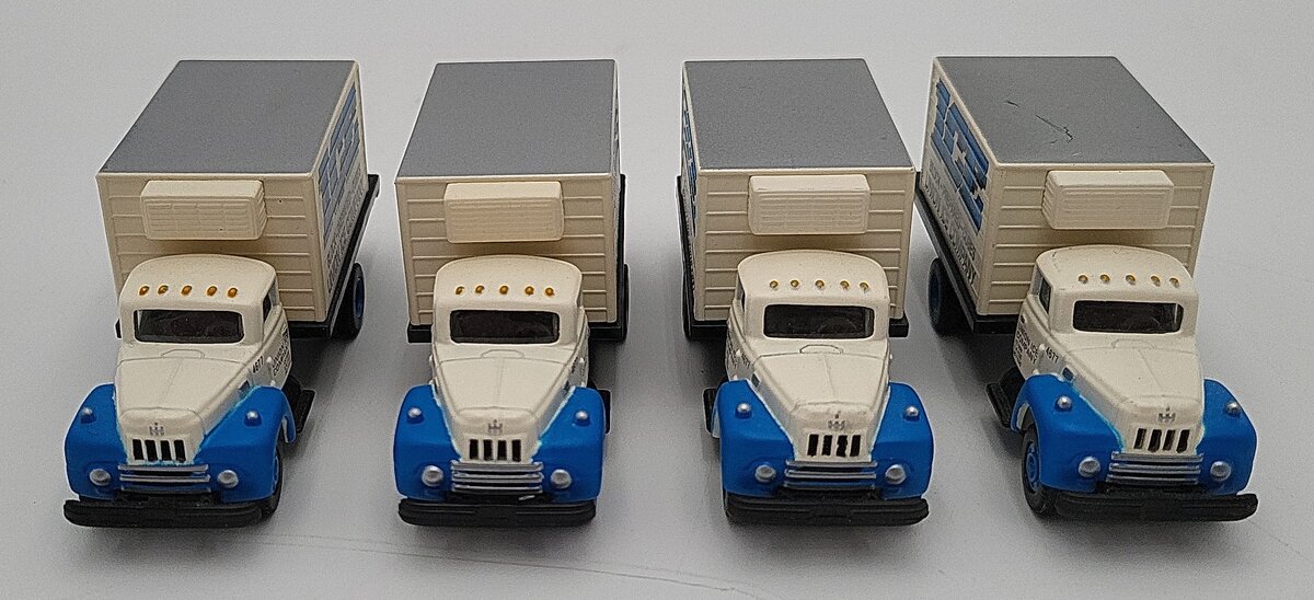 Classic Metal Works 30172 HO Mini Metals Union Ice R-190 Refrigerator Trucks [4] EX