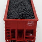 Bluford Shops 14061 N Scale Santa Fe 14 Panel Rib Side Hopper Car #80117 w/ Load LN/Box