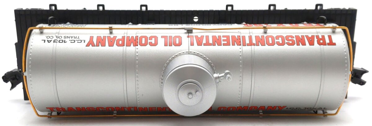 LGB 4080-Y01 Transcontinental Oil Single Dome Tank Car w/Plastic Wheels EX/Box