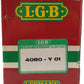 LGB 4080-Y01 Transcontinental Oil Single Dome Tank Car w/Plastic Wheels EX/Box
