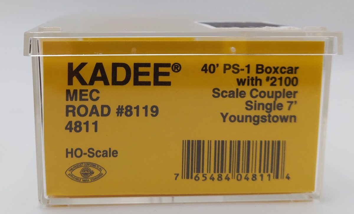 Kadee 4811 HO Maine Central PS-1 Boxcar #8119 w/#2100 Scale Coupler EX/Box