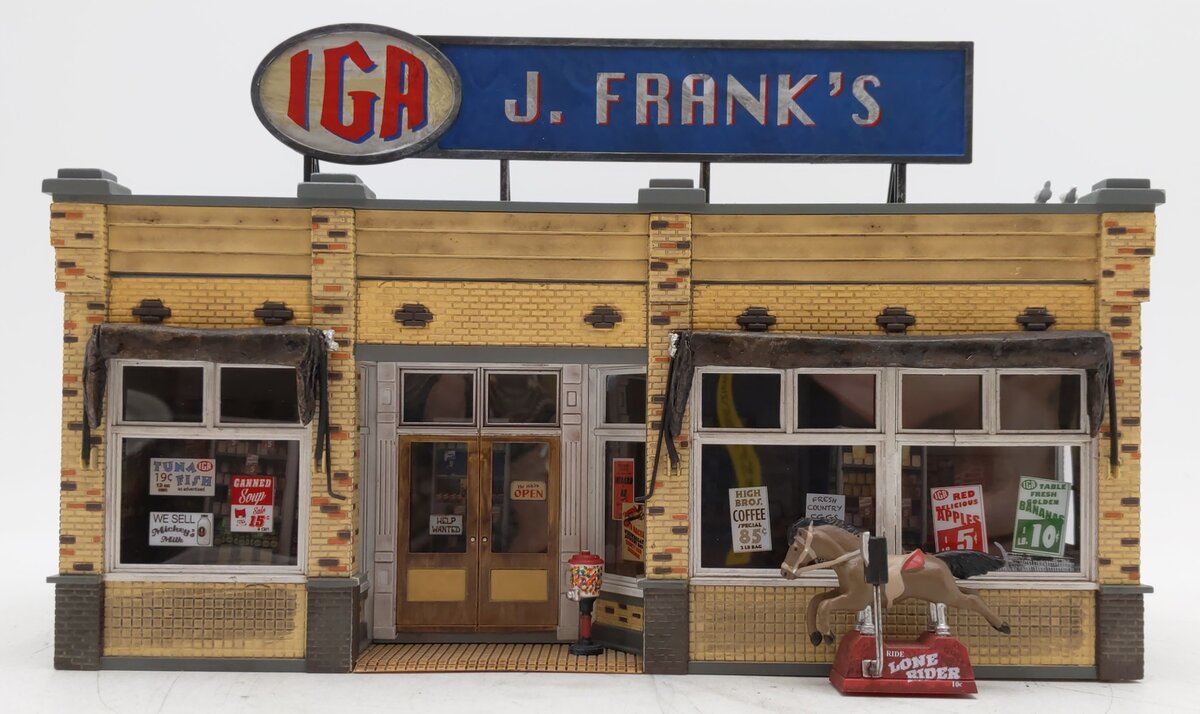 Woodland Scenics BR5851 O Scale Built-&-Ready J. Frank's Grocery Building EX