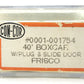 Con-Cor 0001-001754 N Scale Frisco 40' Box Car #40019 LN/Box