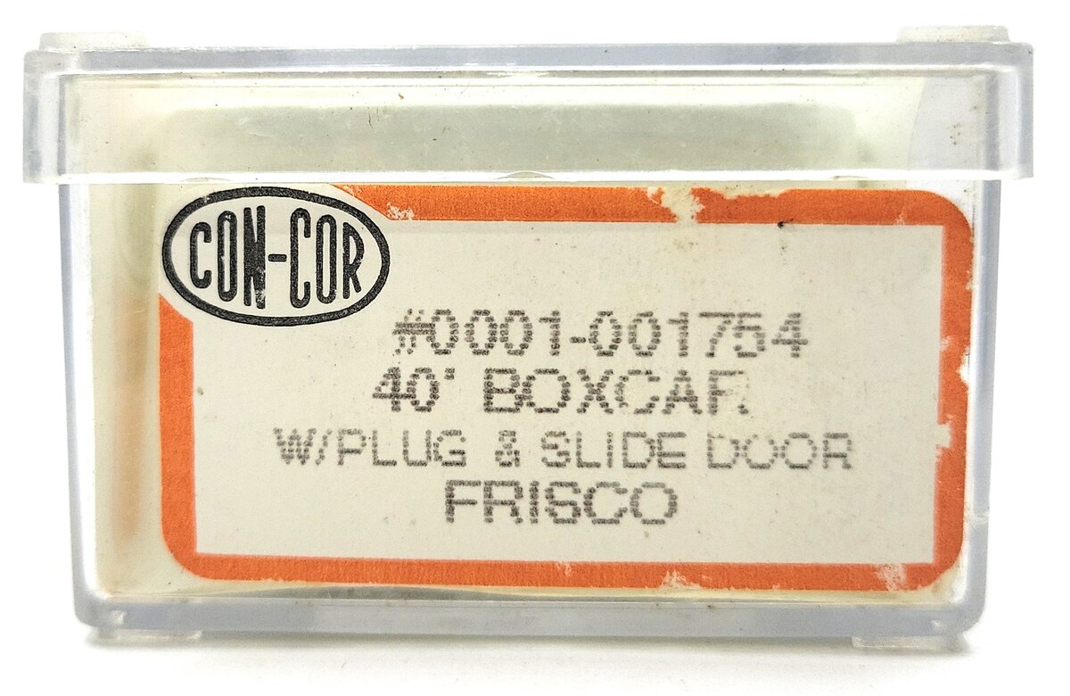 Con-Cor 0001-001754 N Scale Frisco 40' Box Car #40019 LN/Box