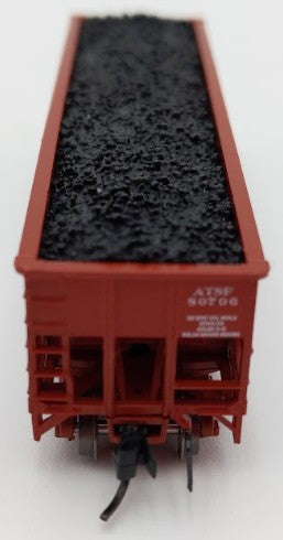 Bluford Shops 14675 N Santa Fe Ga-162 Post-'74 14-Panel 3-Bay Hopper Car #80706 EX/Box