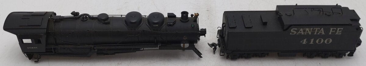 United Models HO BRASS Santa fe 2-8-4 Berkshire Steam Loco & Tender - Painted