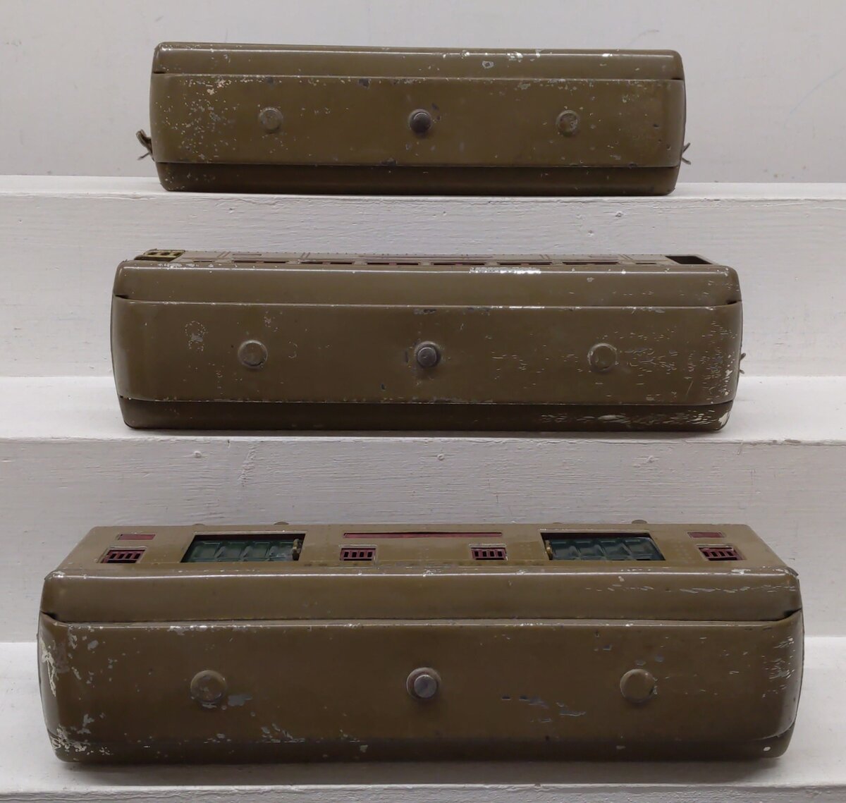 Lionel Vintage Standard Gauge Tinplate Passenger Cars: 309, 310, 312 [3] VG