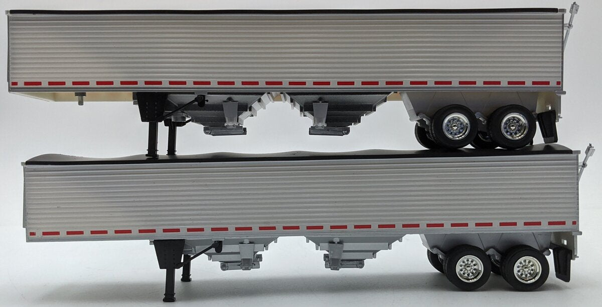 Tonkin 1:50 Diecast Grain Trailers Set of Two - White NIB