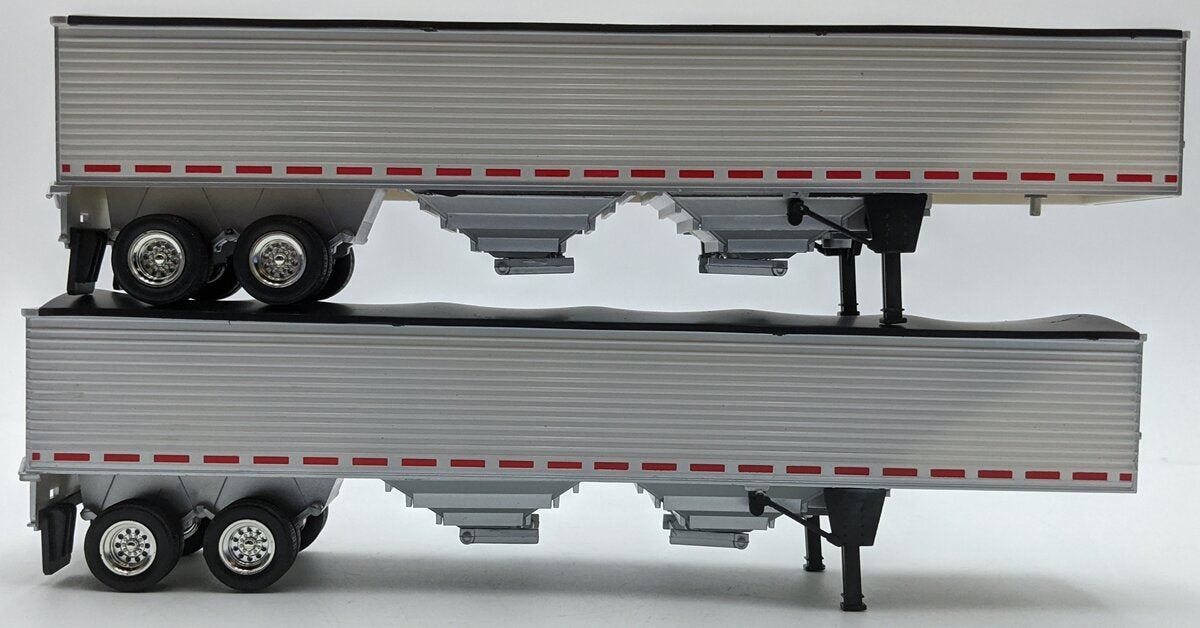 Tonkin 1:50 Diecast Grain Trailers Set of Two - White NIB