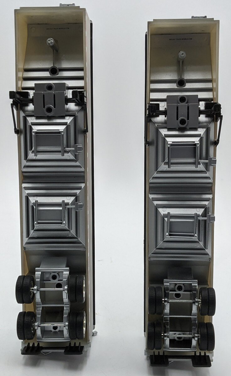 Tonkin 1:50 Diecast Grain Trailers Set of Two - White NIB