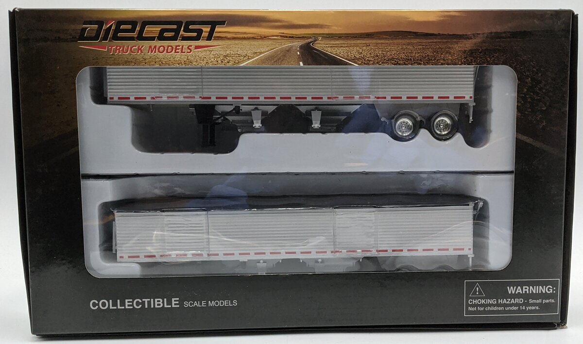 Tonkin 1:50 Diecast Grain Trailers Set of Two - White NIB