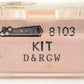 Roundhouse 8103 N Denver & Rio Grande Western Thrall Coal Gondola #56993 LN/Box
