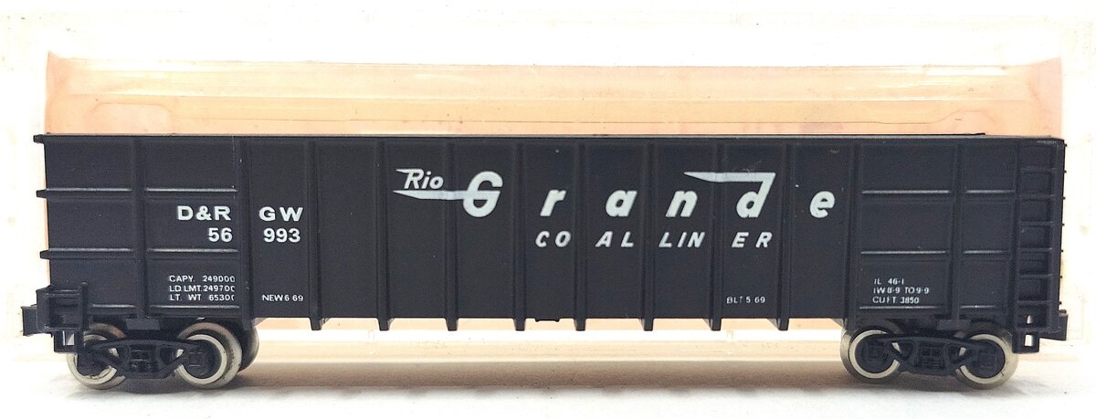 Roundhouse 8103 N Denver & Rio Grande Western Thrall Coal Gondola #56993 LN/Box