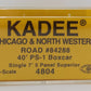 Kadee 4804 HO Scale Chicago & North Western 40' PS-1 Boxcar #84288 EX/Box