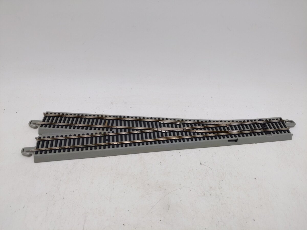 Bachmann 44559 HO Scale Nickel Silver  E-Z Track Left-Hand Remote Switch Turnout EX