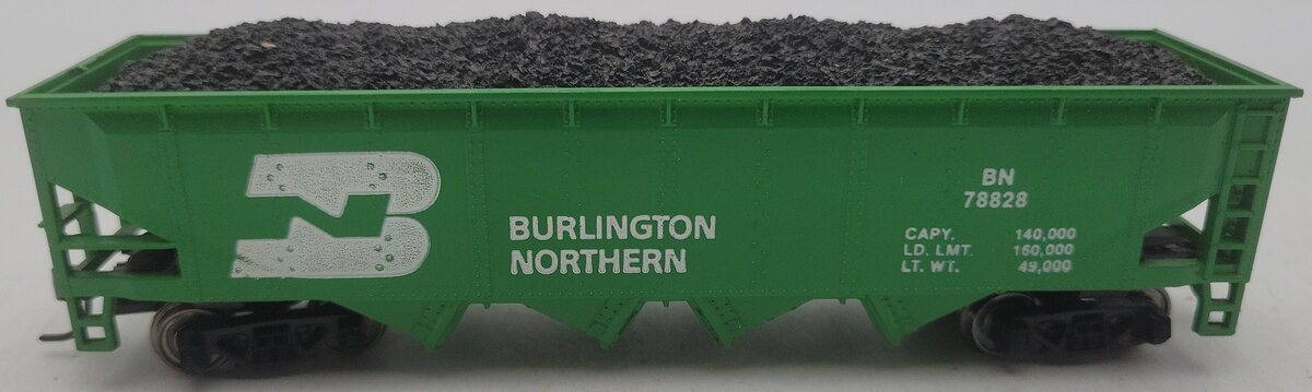 Athearn 1760 HO Scale Burlington Northern Hopper Car #78828 W/ Load EX/Box