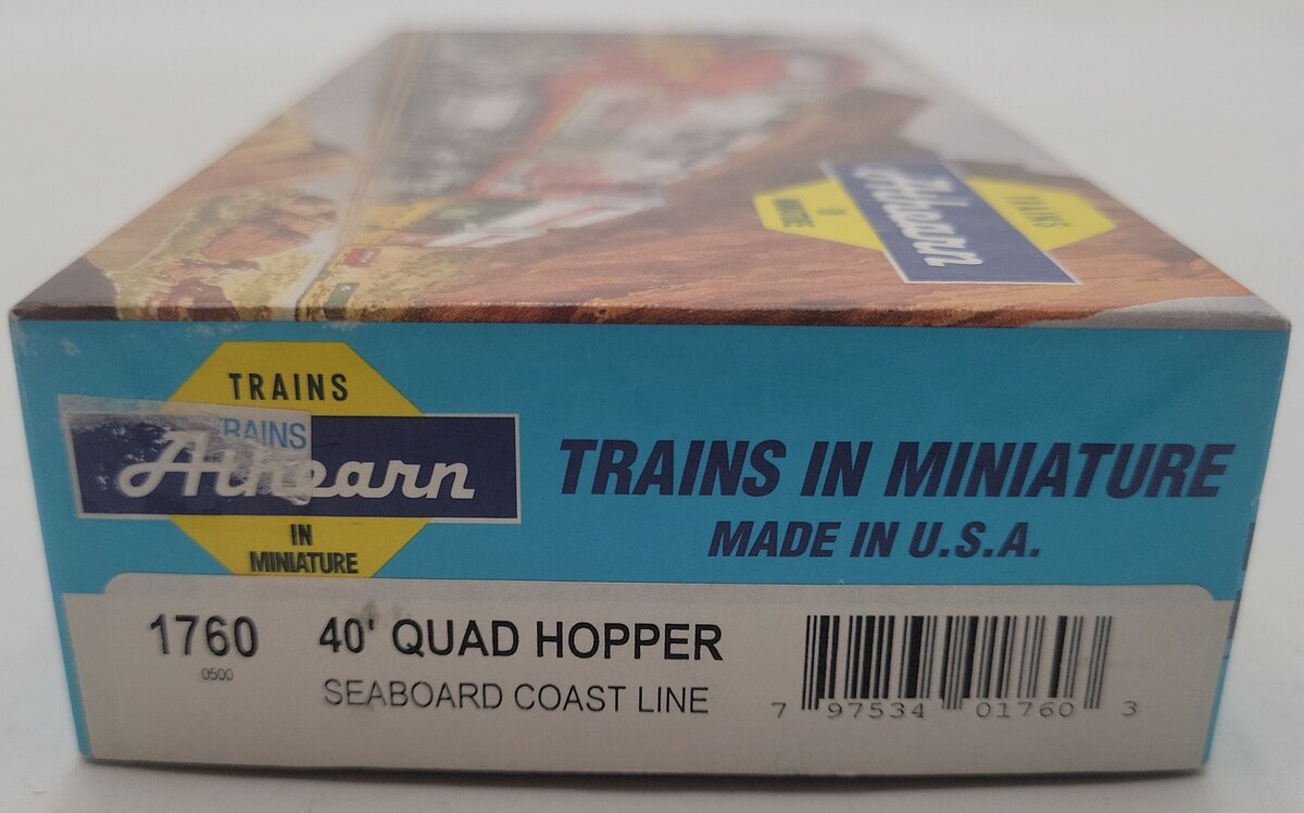 Athearn 1760 HO Scale Burlington Northern Hopper Car #78828 W/ Load EX/Box