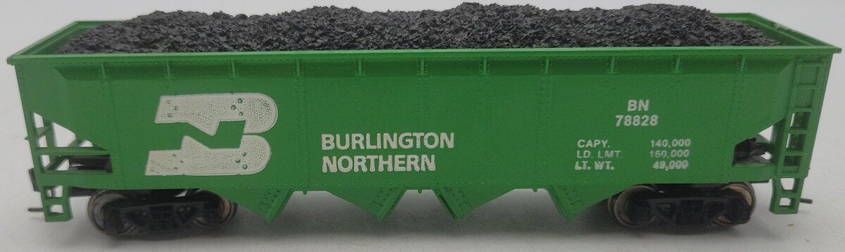 Athearn 1760 HO Scale Burlington Northern Hopper Car #78828 W/ Load EX/Box