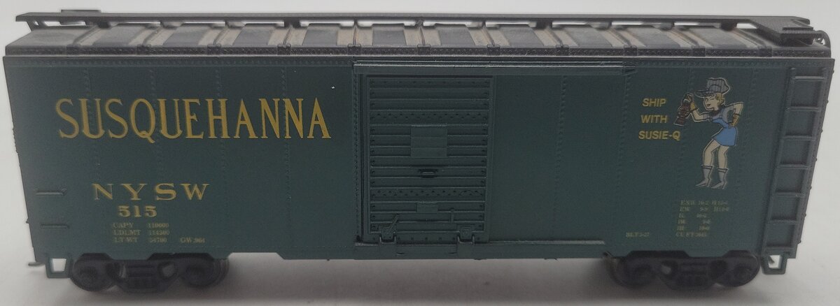 BevBel HO Scale New York Susquehanna & Western Boxcar #515 EX
