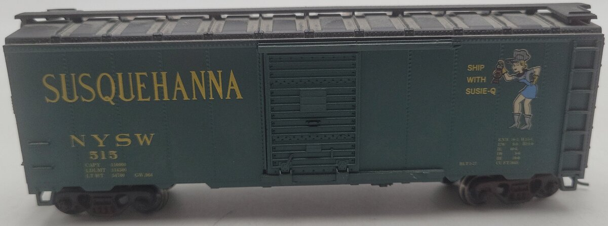 BevBel HO Scale New York Susquehanna & Western Boxcar #515 EX