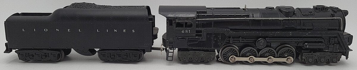 Lionel 681 Vintage O Diecast 6-8-6 S2 Steam Locomotive & 2671WX Tender