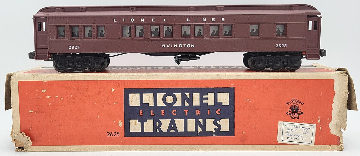 Lionel 2625 Vintage O Custom Lionel Lines Madison Irvington Coach Car #2625/Box