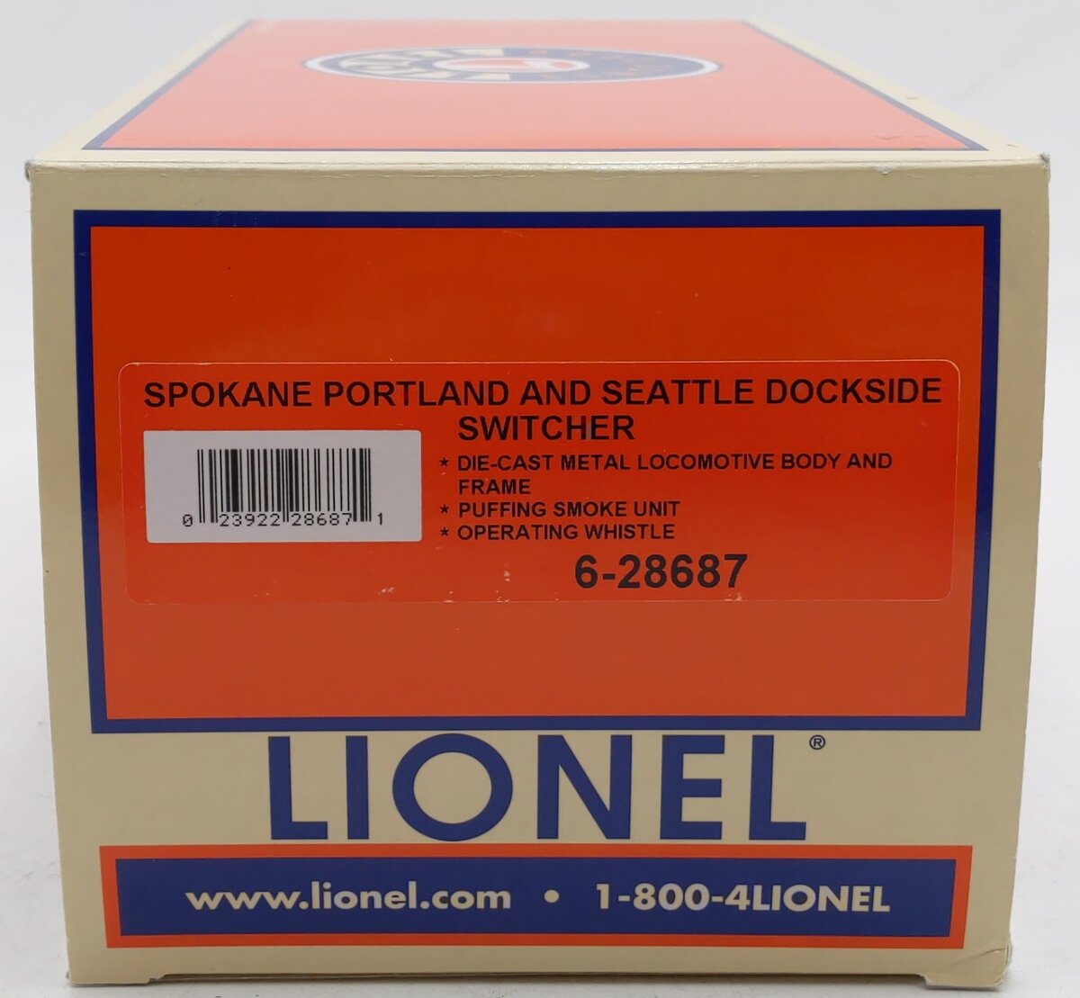 Lionel 6-28687 O Gauge Spokane Portland & Seattle Dockside Switcher #600 EX/Box