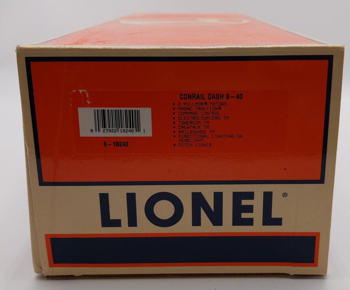 Lionel 6-18240 O Conrail Dash 8-40B Diesel Locomotive w/TMCC #5065 LN/Box