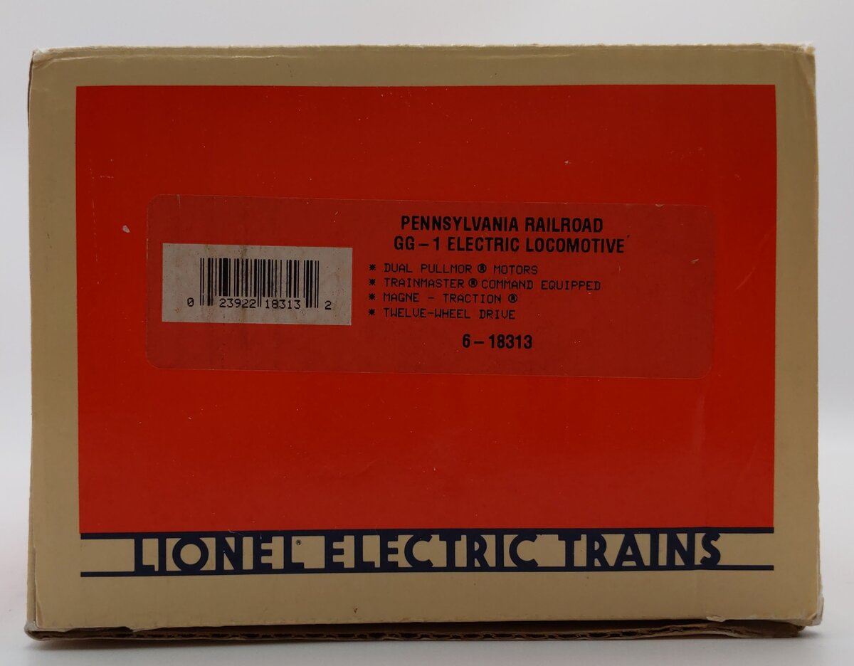 Lionel 6-18313 O Gauge Pennsylvania GG-1 Electric Locomotive #4907 with TMCC EX/Box