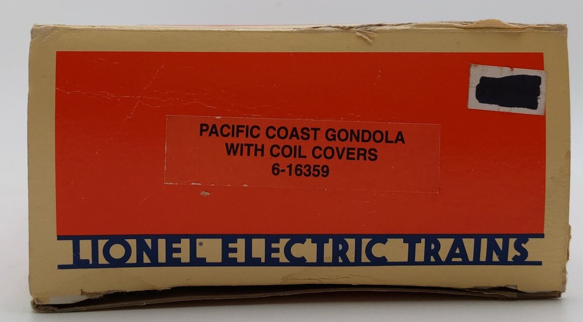 Lionel 6-16359 O Gauge Pacific Coast Gondola with Coil Covers EX/Box