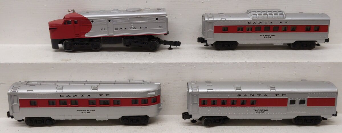 Lionel 6-11929 Santa Fe Warbonnet O Gauge Diesel Passenger Train Set EX/Box