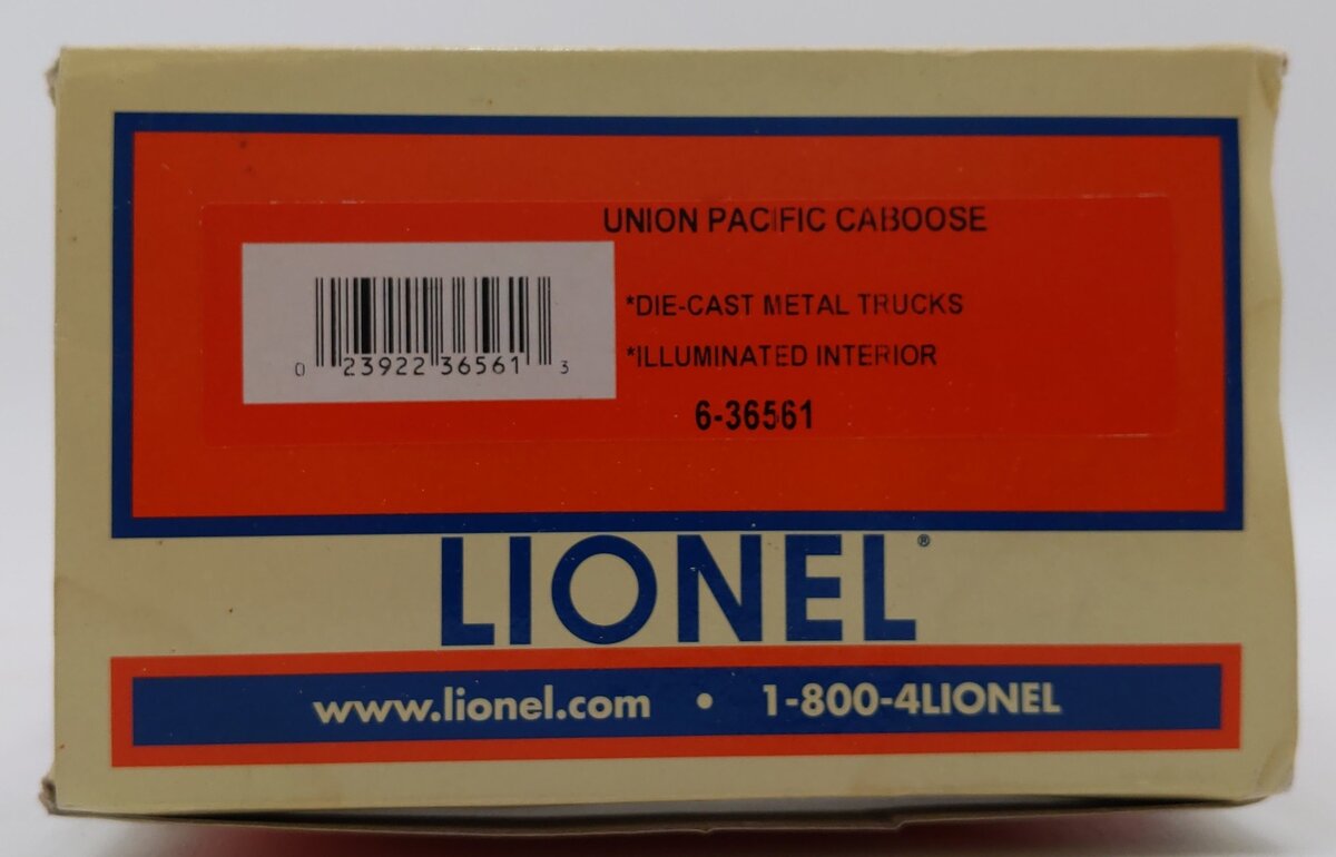 Lionel 6-36561 O Gauge Union Pacific Illuminated Caboose LN/Box