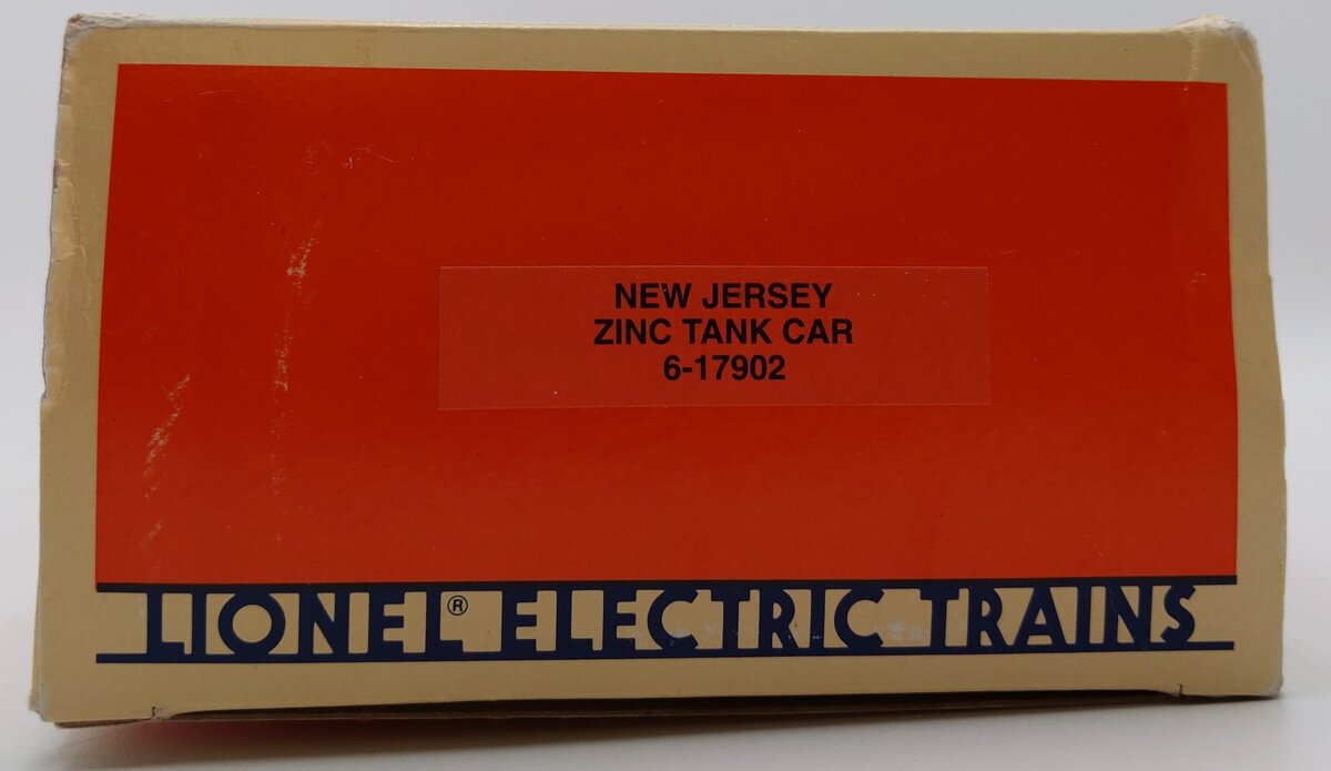 Lionel 6-17902 O Gauge New Jersey Zinc Unibody Tank Car EX/Box