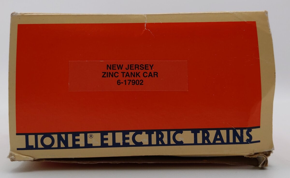 Lionel 6-17902 O Gauge New Jersey Zinc Unibody Tank Car EX/Box