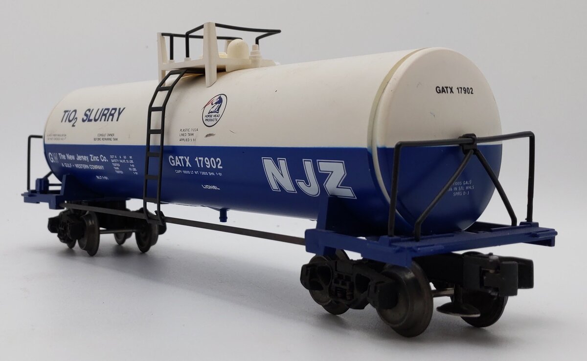 Lionel 6-17902 O Gauge New Jersey Zinc Unibody Tank Car EX/Box
