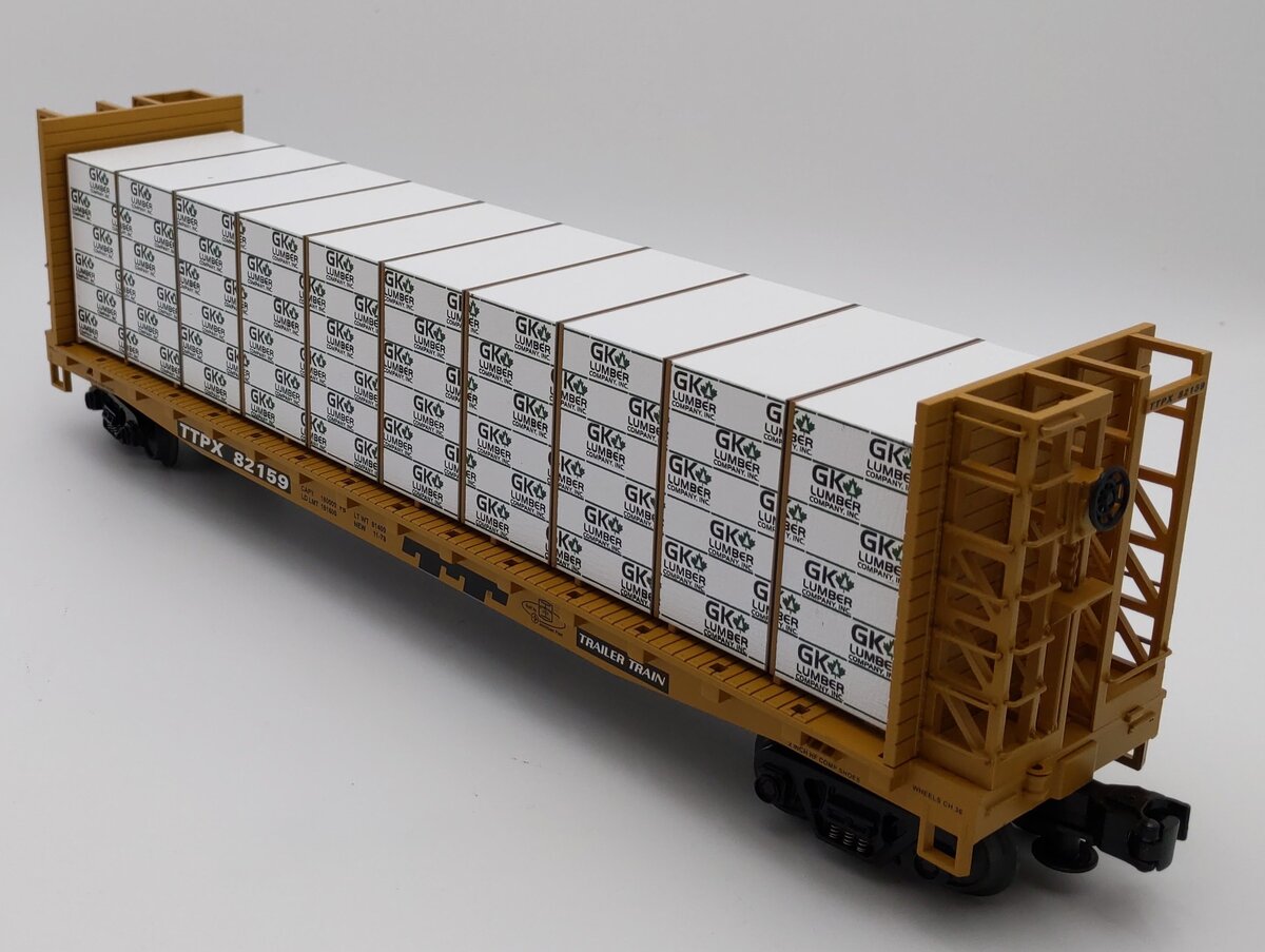 MTH 20-98140 O Trailer Train Bulkhead Flatcar #82159 LN/Box